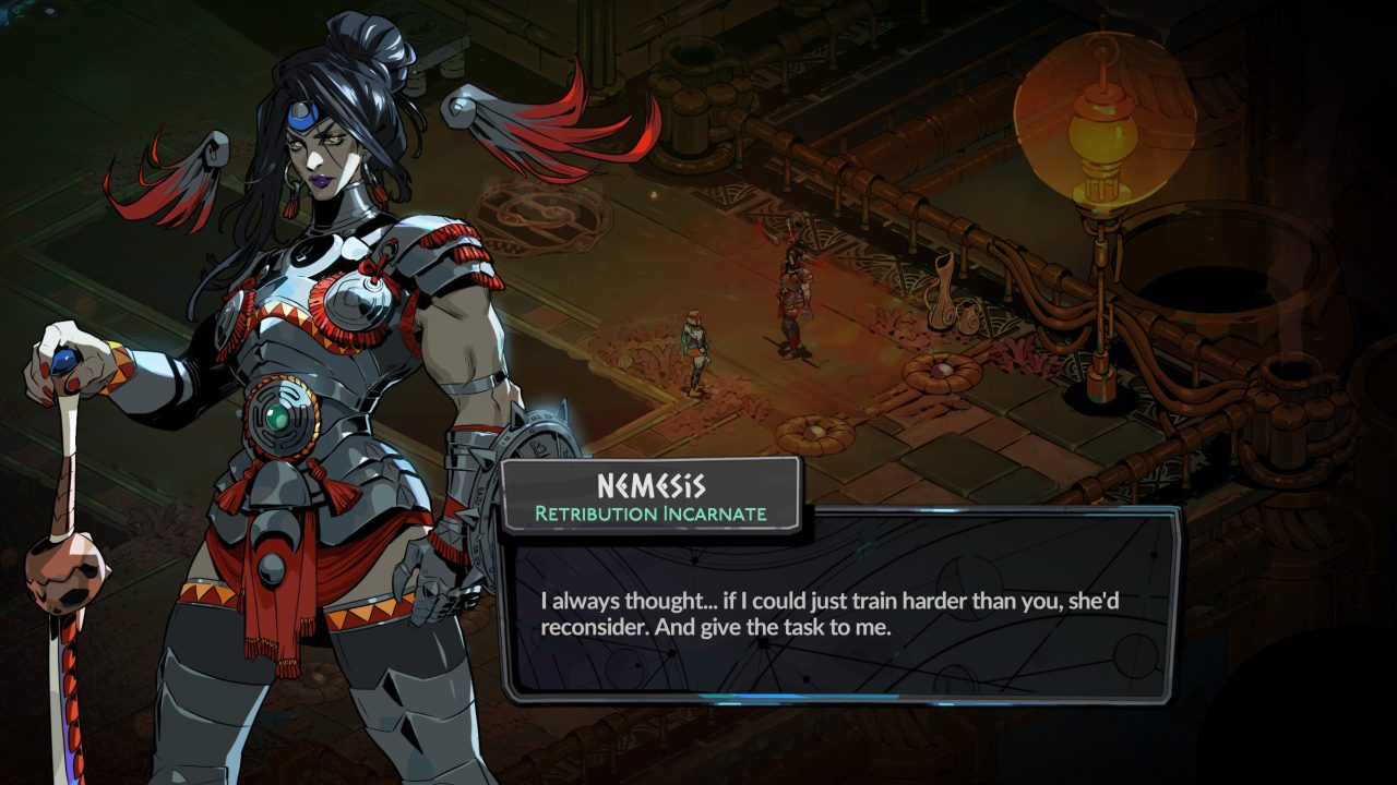 Meeting Nemesis, retribution incarnate in Hades II.